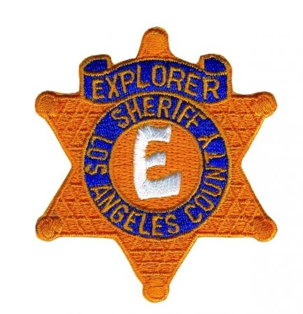 LOS ANGELES COUNTY SHERIFF'S EXPLORER BADGE PATCH.